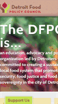 Mobile Screenshot of detroitfoodpolicycouncil.net